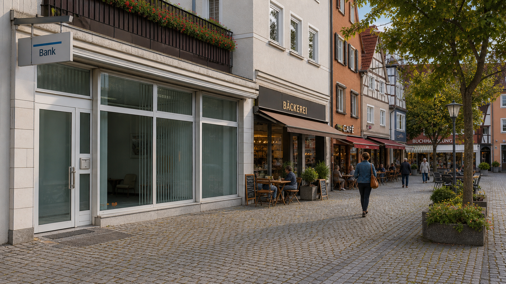 Ehemalige Bankfiliale als Arztpraxis vor der Umnutzung prüfen