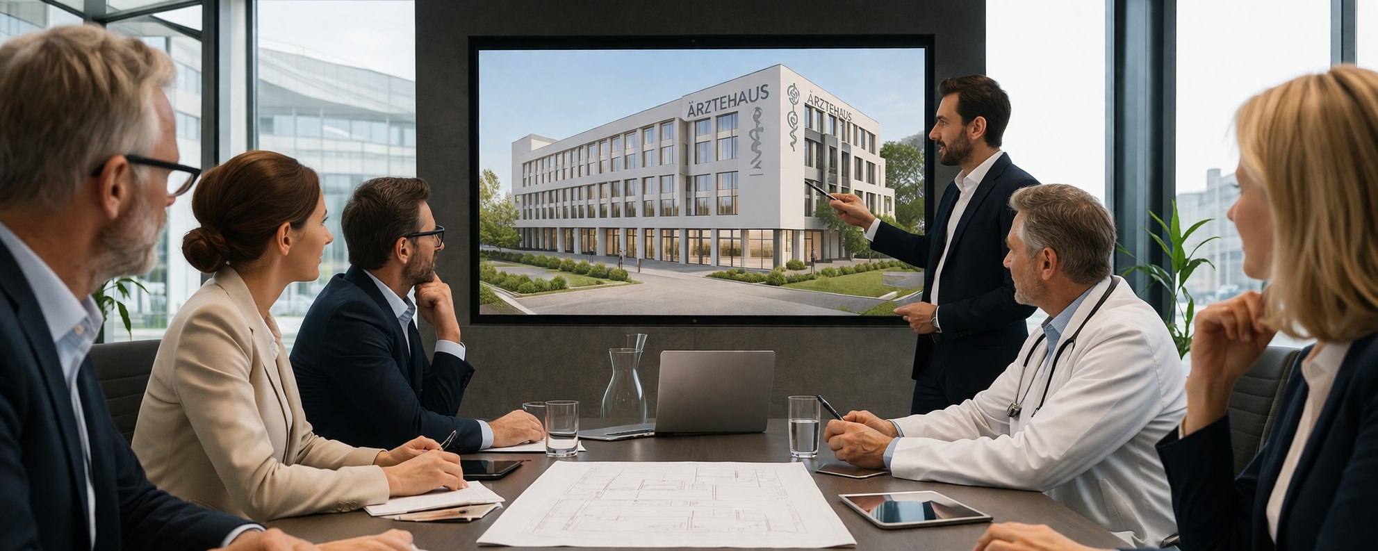 Ärztehaus im Umland am Konferenztisch geplant