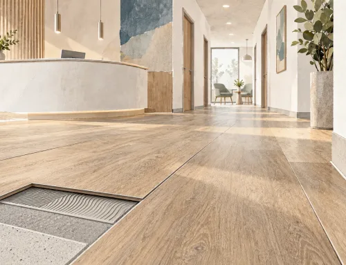 Designbelag Arztpraxis | Vinyl hygienisch und technisch einordnen